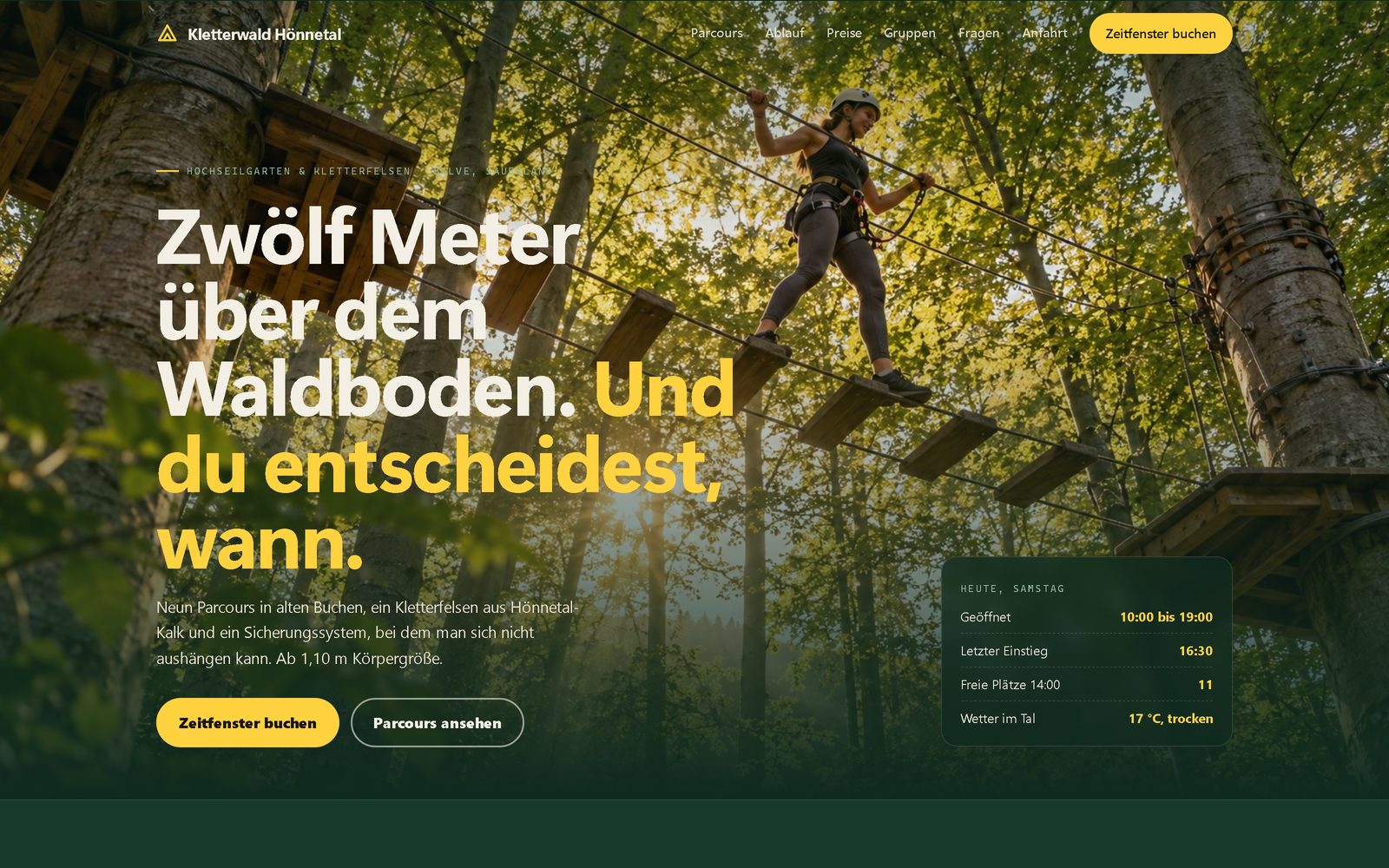 Kletterwald Hönnetal
