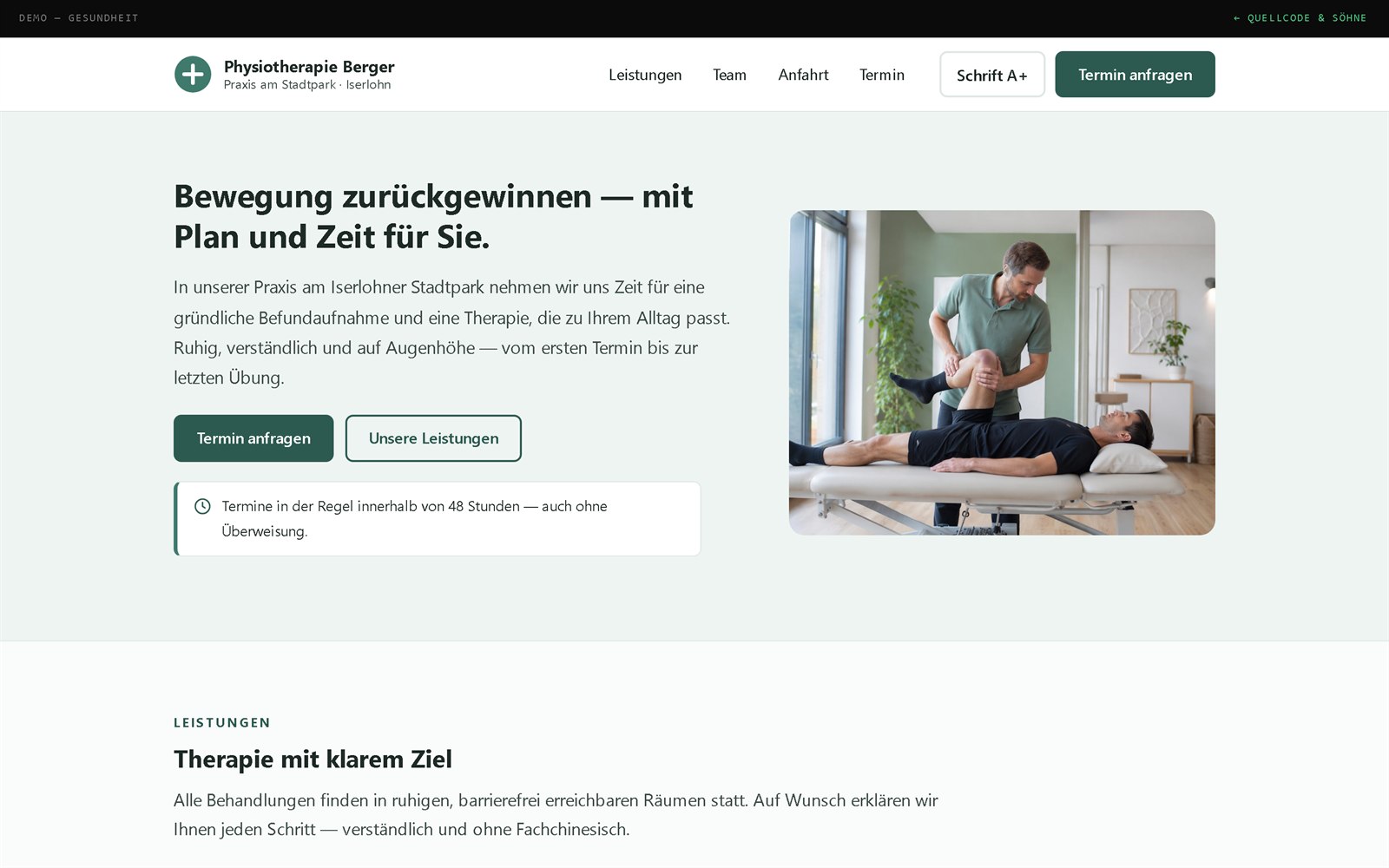 Preview of Physiotherapie Berger