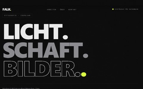 Vorschau der Demo-Website FALK. Fotografie