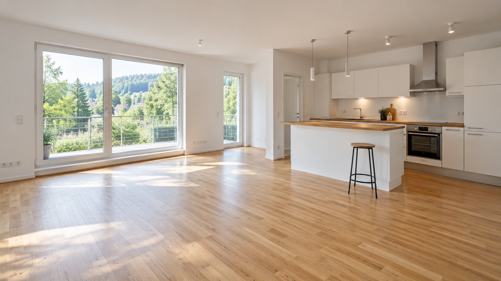 Helle Zweizimmerwohnung mit Einbauküche zur Miete